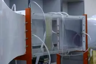 AD950 wind tunnel — detail view