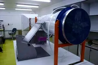 AD950 wind tunnel — detail view