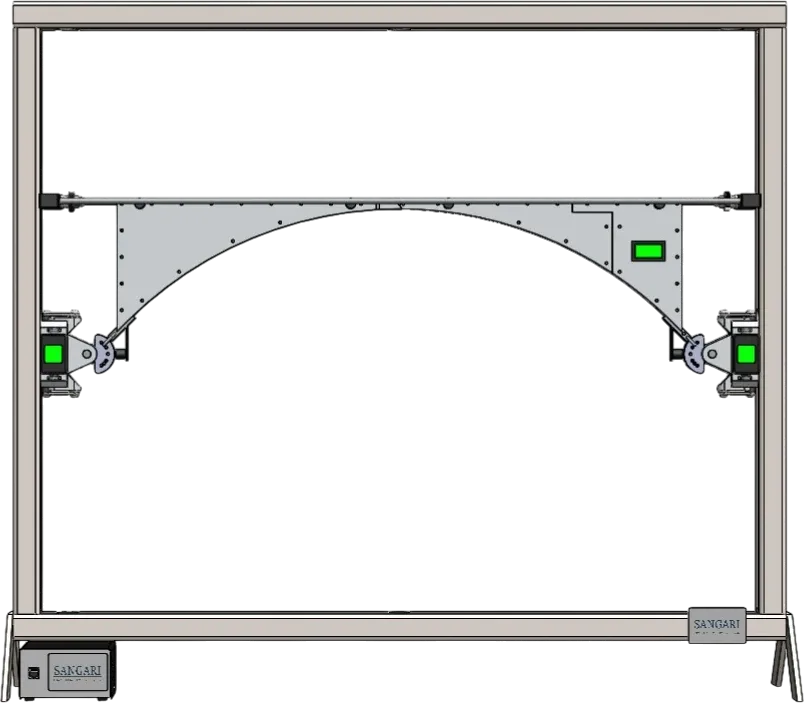 ST554 — Three-hinged arch experiment
